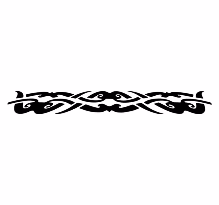 Χαλί κρεβατοκάμαρας μονόχρωμο tribal σχέδιο - TenStickers