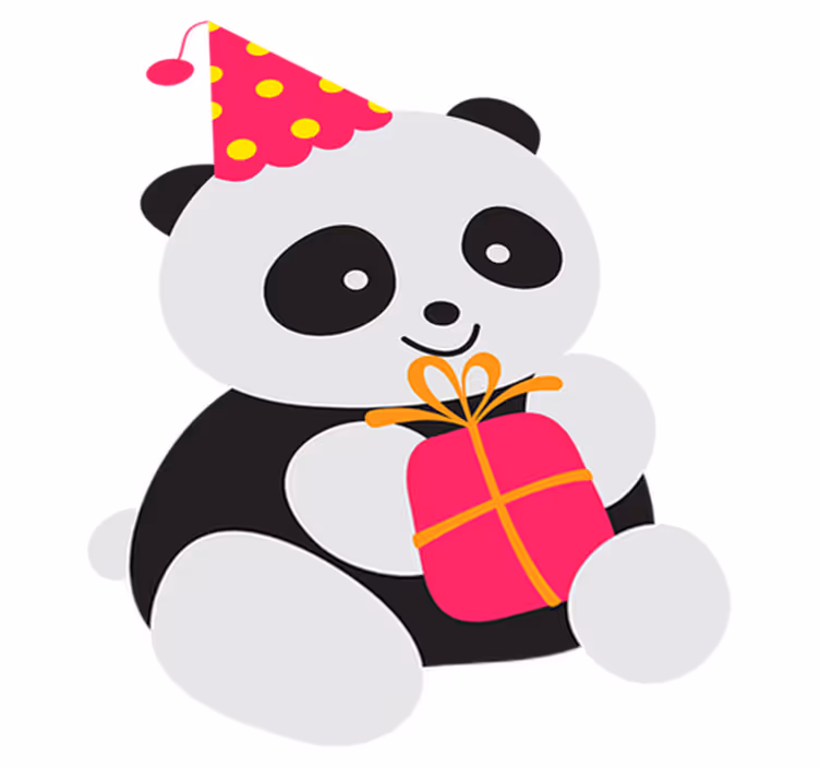 Παιδικό χαλί δαπέδου μωρού panda με δώρο - TenStickers