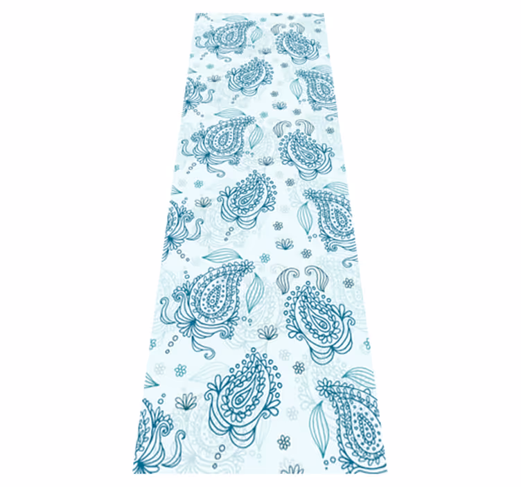 Χαλιά κουζίνας floral paisley Ψυγείο - TenStickers