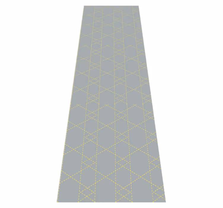 Χαλί κρεβατοκάμαρας τρίγωνα origami pantone - TenStickers