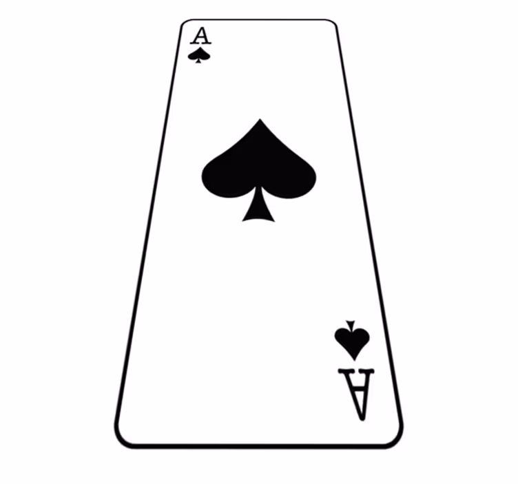 Χαλί κρεβατοκάμαρας με σχέδιο Άσσος μπαστούνι - TenStickers