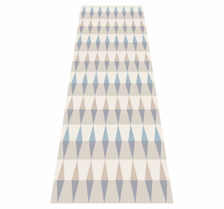 Σκανδιναβικό χαλί βινυλίου γεωμετρικού μπλε ουρανού - TenStickers