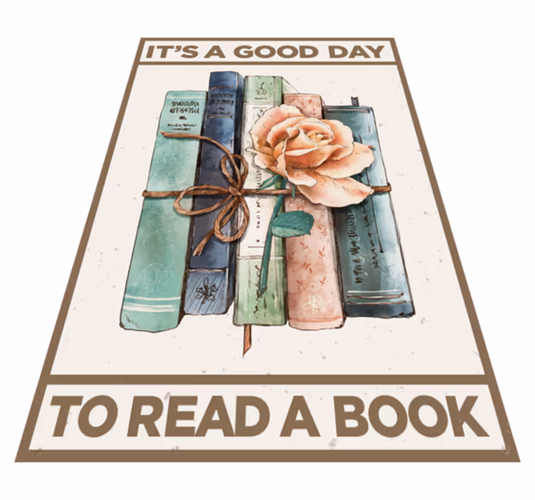 Χαλιά βινυλίου με φράσεις για βιβλία - TenStickers