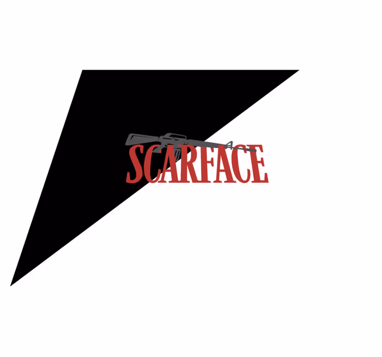 Χαλιά βινυλίου με φράσεις εικόνα ταινίας scarface - TenStickers