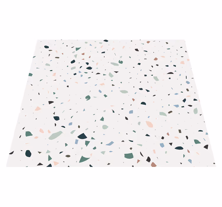 Άσπρο xαλί white terrazzo - TenStickers
