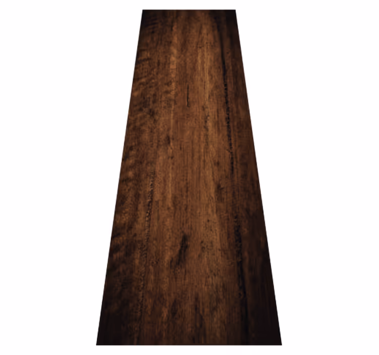Χαλί βινυλίου μπαλκονιού από ακατέργαστο σκούρο καφέ ξύλο - TenStickers