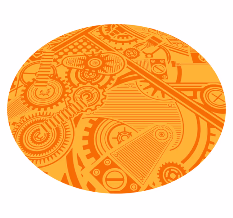 αυθεντικό χαλί βινυλίου στυλ vintage steampunk - TenStickers