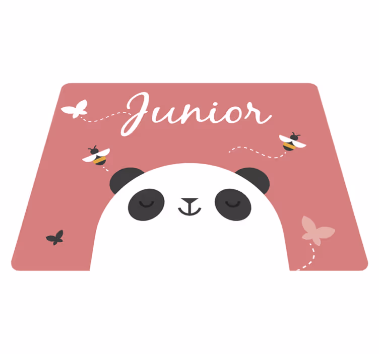 εξατομικευμένο χαλί βινυλίου για παιδιά panda - TenStickers