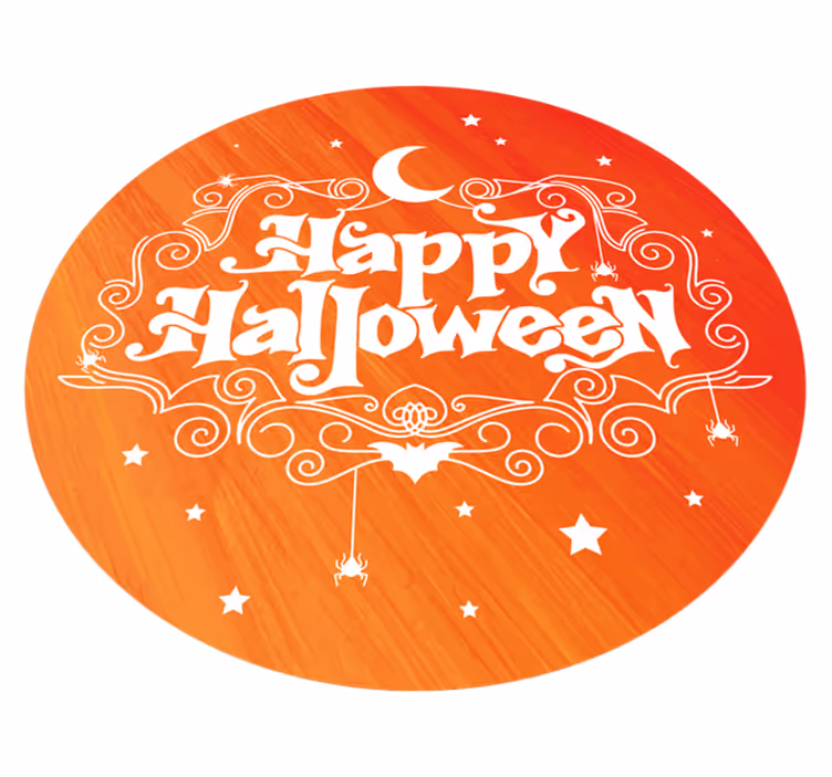 χαρούμενο χαλί αποκριών είσοδο βινυλίου - TenStickers