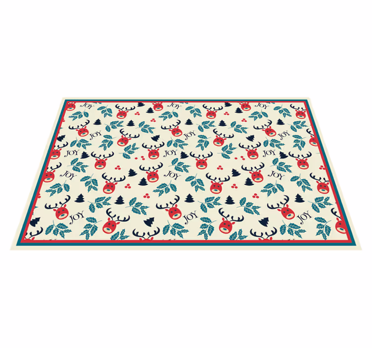 χαλί υπνοδωματίου χαράς και ταράνδων - TenStickers