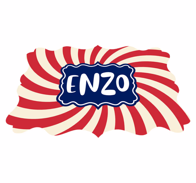 τσίρκο με όνομα εξατομικευμένο χαλί - TenStickers
