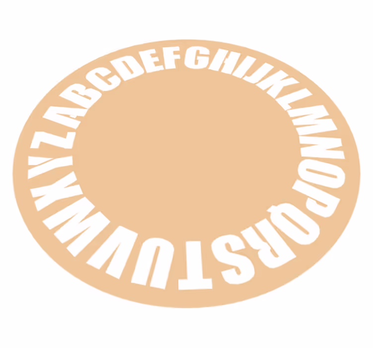 κουβέρτα βινυλίου για παιδιά vintage αλφάβητο - TenStickers