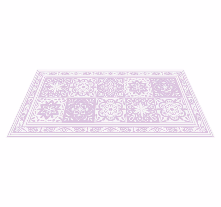 Azulejos hidráulicos χρώμα χαλί πλακιδίων malva - TenStickers