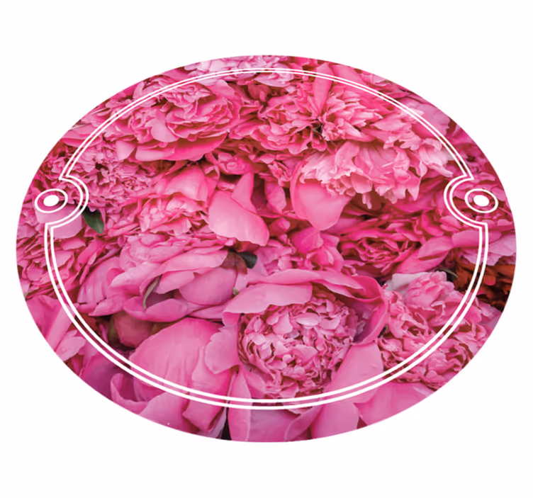 λουλουδάτο χαλί peonies - TenStickers