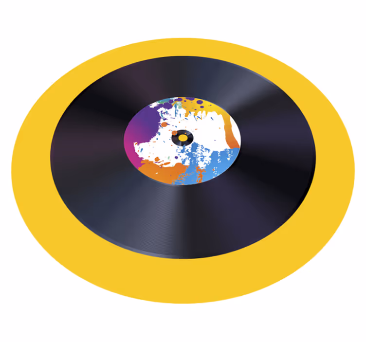 πολύχρωμο lp art μοντέρνο χαλί - TenStickers