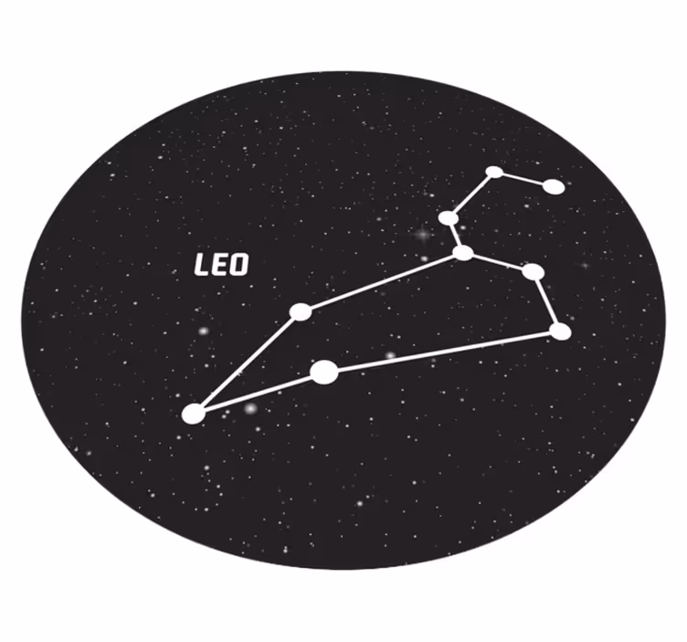 Zodiac sign leo μοντέρνο χαλί - TenStickers
