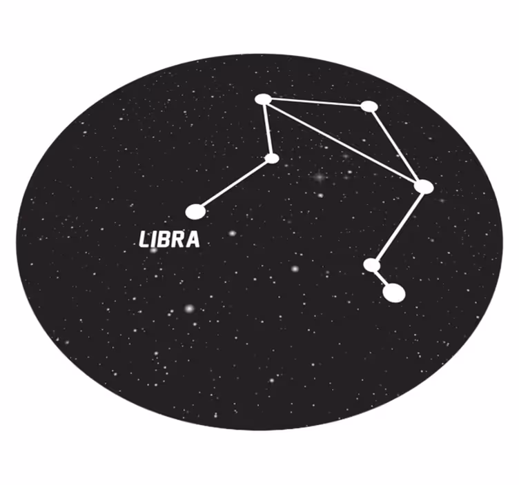 Zodiac sign libra μοντέρνο χαλί - TenStickers
