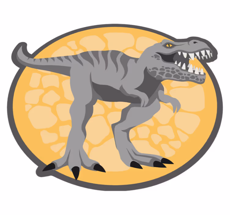 T-rex φόντο χειροποίητο ζωικό χαλί - TenStickers