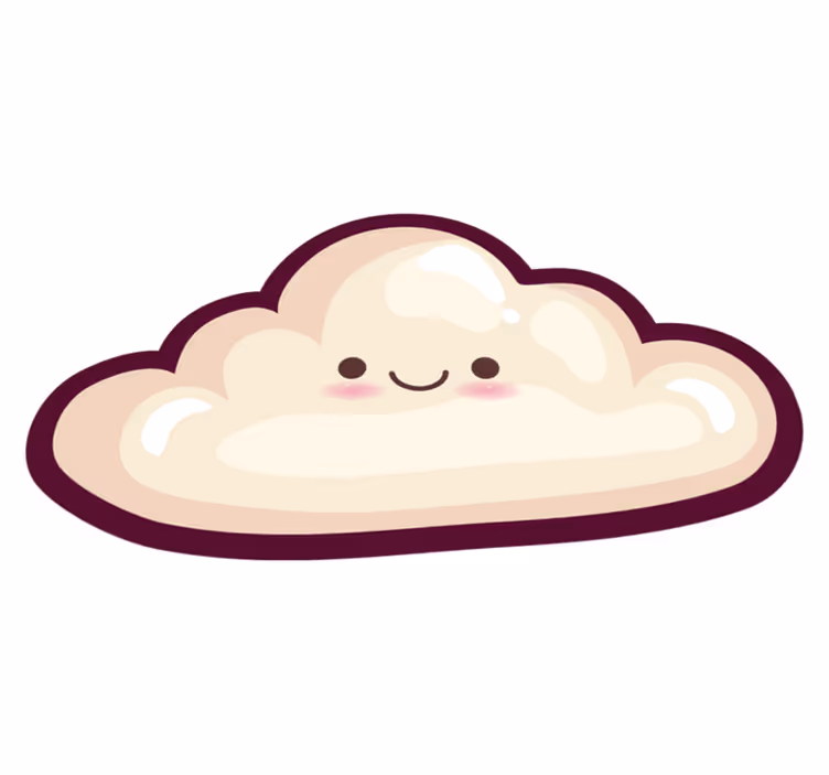 Anime cloud φύση βινυλίου χαλί - TenStickers