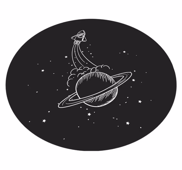 ρόκα με αστέρια παιδικό χαλάκι - TenStickers