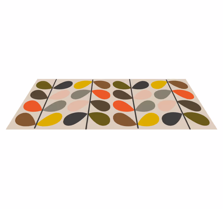 Orla kiely μοτίβο μοντέρνο χαλί - TenStickers