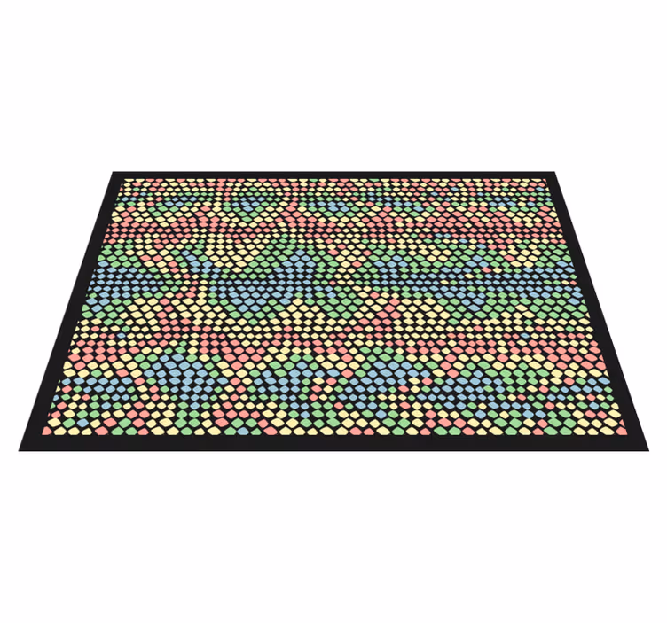 Rainbow snake εκτύπωση βινυλίου χαλάκι - TenStickers