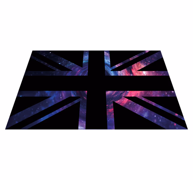 Galaxy uk σημαία εφήβων βινυλίου χαλί - TenStickers