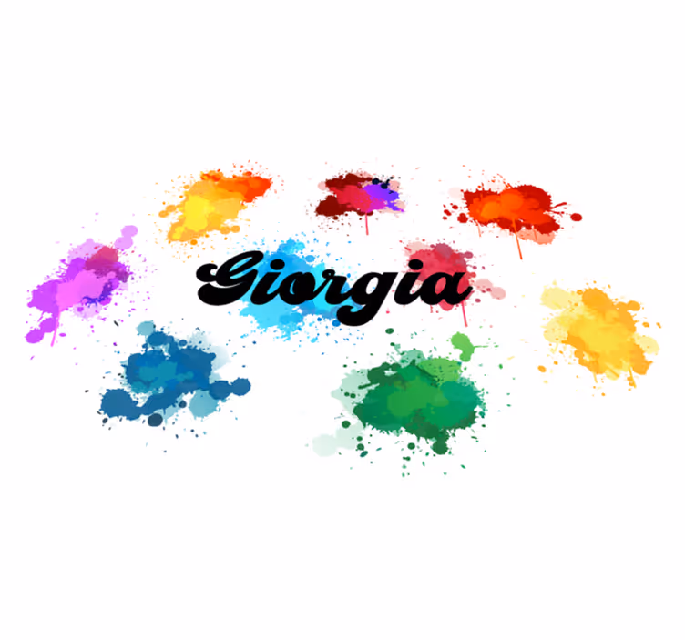 εξατομικευμένο χαλί aquarela splash - TenStickers
