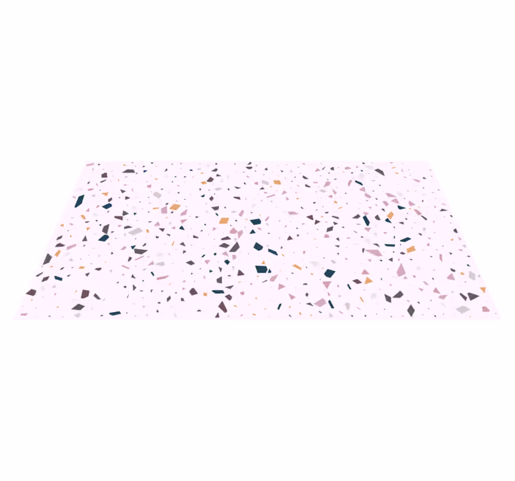 κλασικό ροζ χαλί με υφή terrazzo - TenStickers