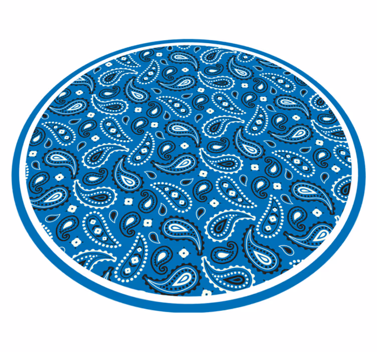 σκούρο μπλε μοτίβο κρεβατοκάμαρας boho bandana - TenStickers
