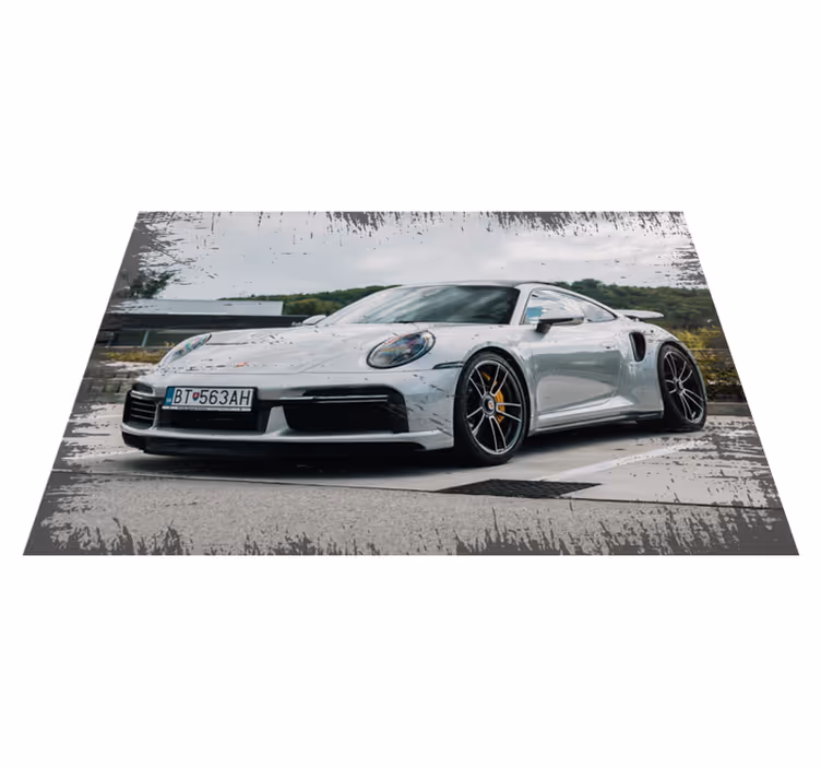 μοντέρνο χαλί porsche 911 vintage - TenStickers