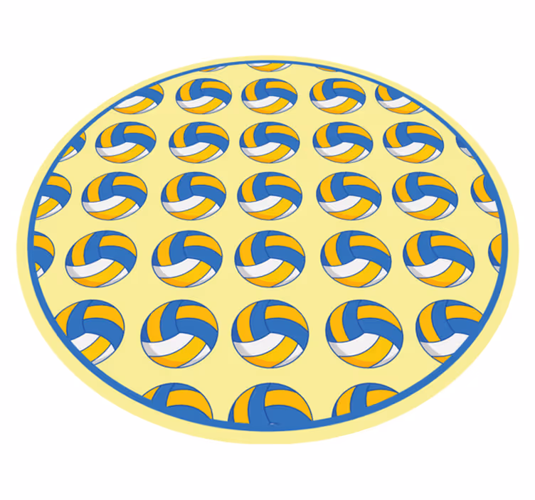 Παιχνίδι βινυλίου χαλί σχέδιο βόλεϊ - TenStickers
