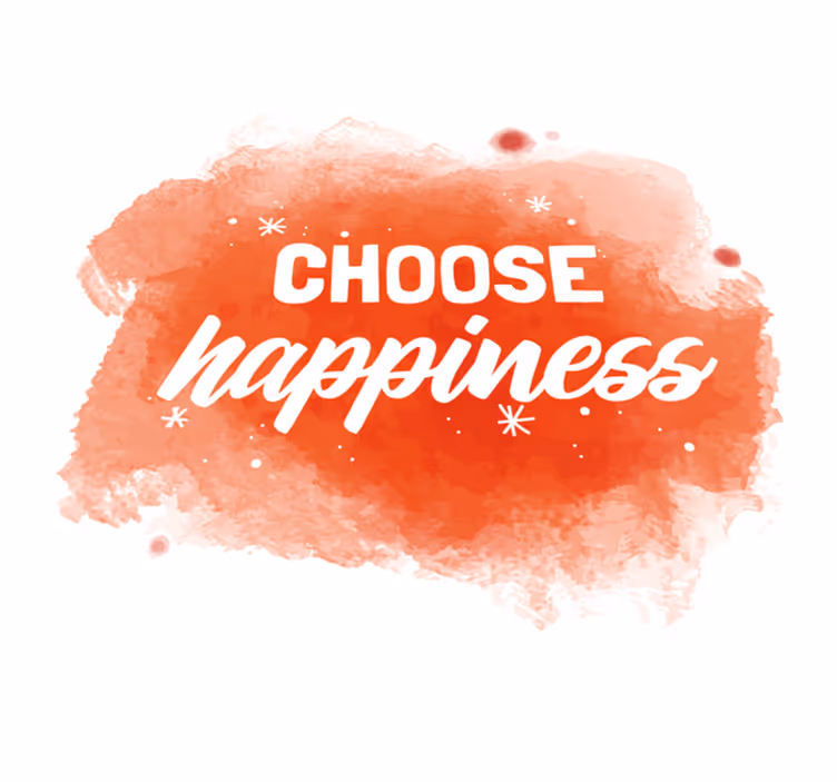 επιλέξτε κυκλικό χαλί σχεδιασμού happines - TenStickers