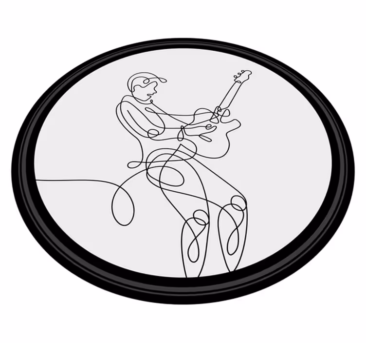υφή χαλί μουσικός γραμμικής τέχνης - TenStickers