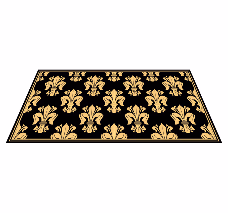 xαλί σαλονιού κομψό μοτίβο fleur-de-lis - TenStickers