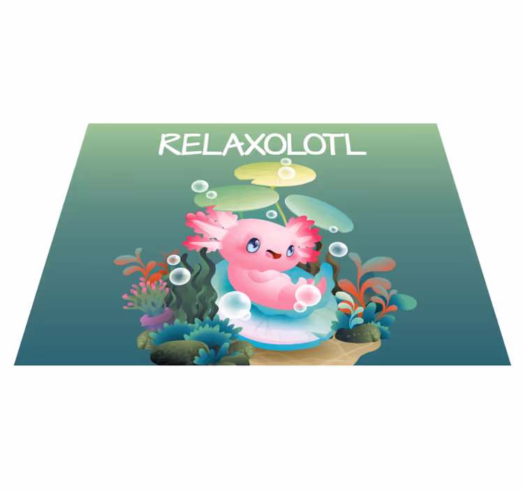 μοκέτα βινυλίου λίμνη relaxolotl - TenStickers