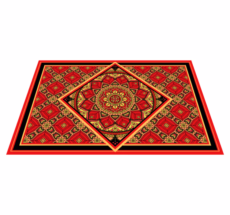 κόκκινο xαλί διακοσμητικό κλασικό σχέδιο - TenStickers