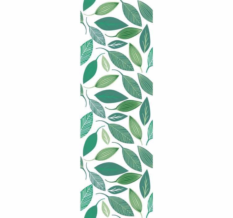 Φύλλα ταπετσαρίας πράσινα βοτανικά στοιχεία - TenStickers