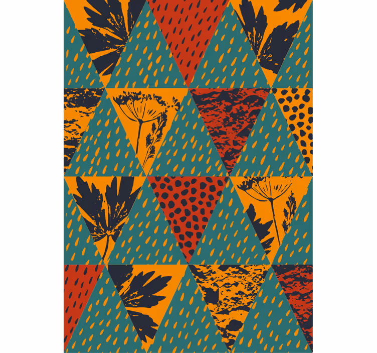 Ταπετσαρία διάδρομο γεωμετρική τέχνη βροχής - TenStickers