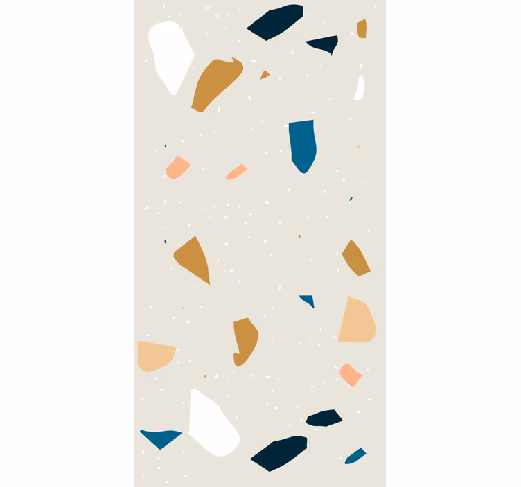 Γεωμετρική ταπετσαρία splash terrazzo - TenStickers