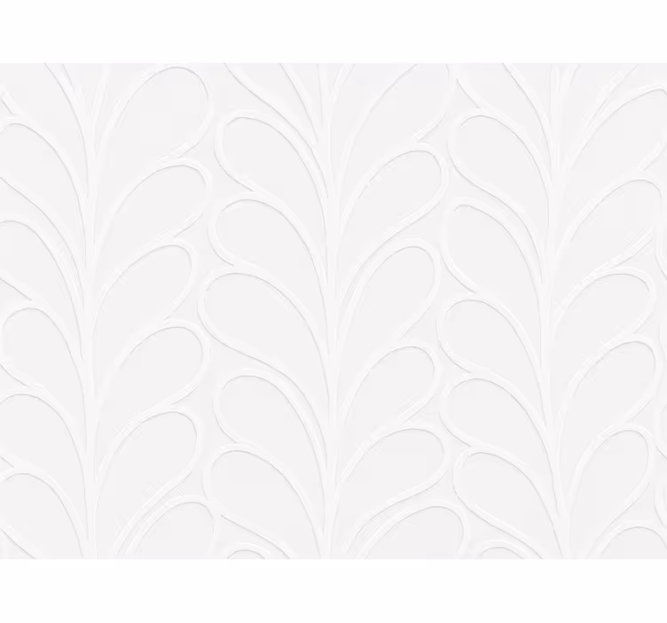 Ταπετσαρία για το καθιστικό 3d Λευκή Υφή Φύλλου - TenStickers