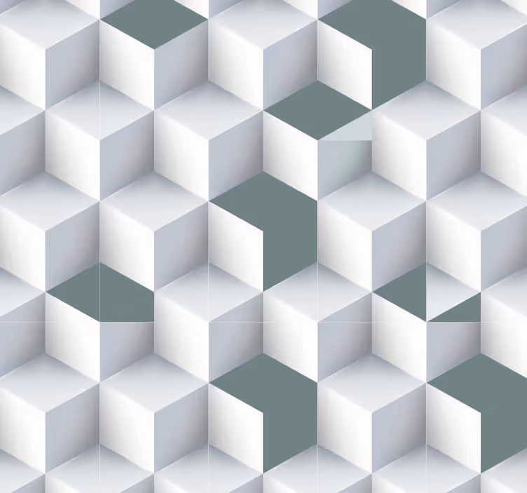 3d λαβύρινθος από κυβικά δωμάτια 3d ταπετσαρία - TenStickers