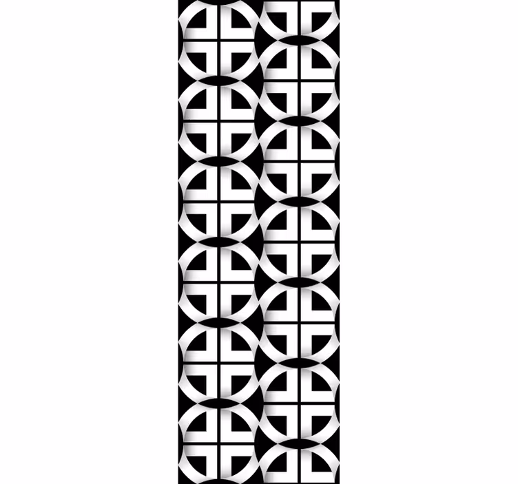 3d ασπρόμαυρη ταπετσαρία - TenStickers