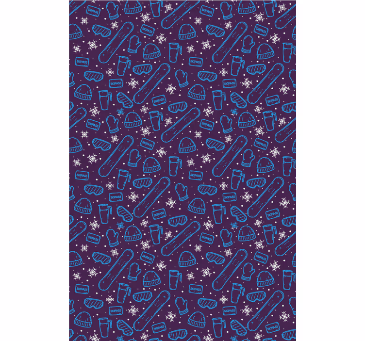 ταπετσαρία χειμώνα σπορ doodle έφηβος - TenStickers