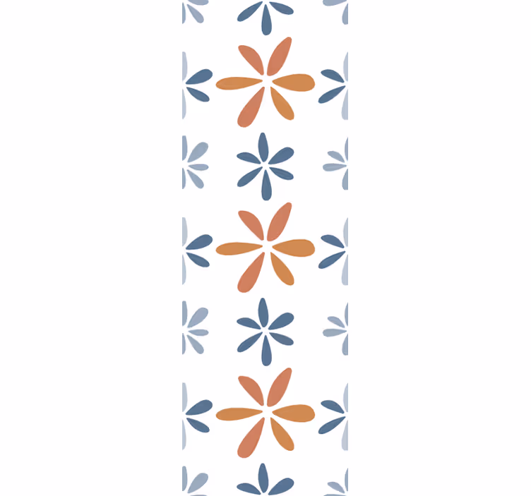 Tαπετσαρία τραπεζαρίας floral γεωμετρικά μοτίβα - TenStickers