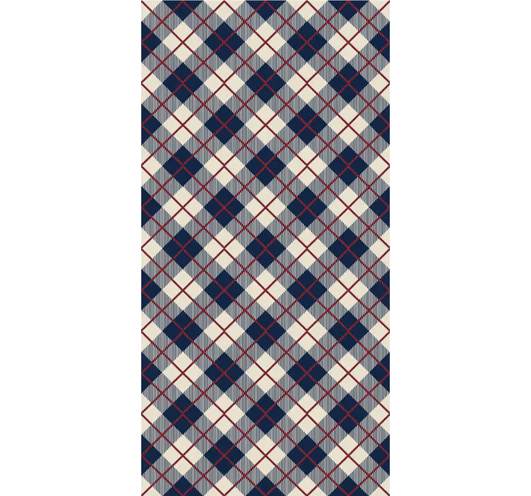 γεωμετρική ταπετσαρία argyle μοτίβο - TenStickers