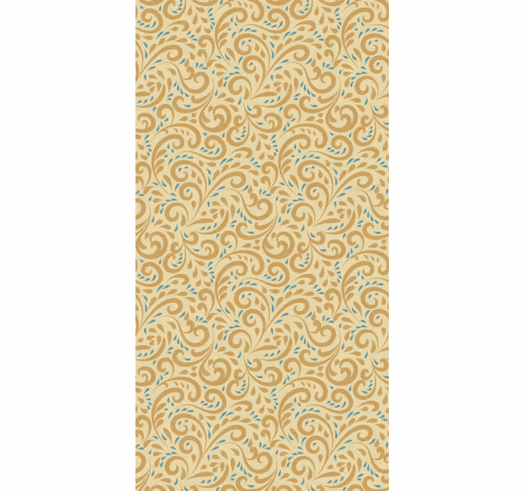 χέρι που vintage floral μοτίβο ταπετσαρία - TenStickers
