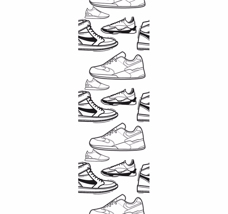 ταπετσαρία τέχνης εικονογραφήσεις sneaker - TenStickers