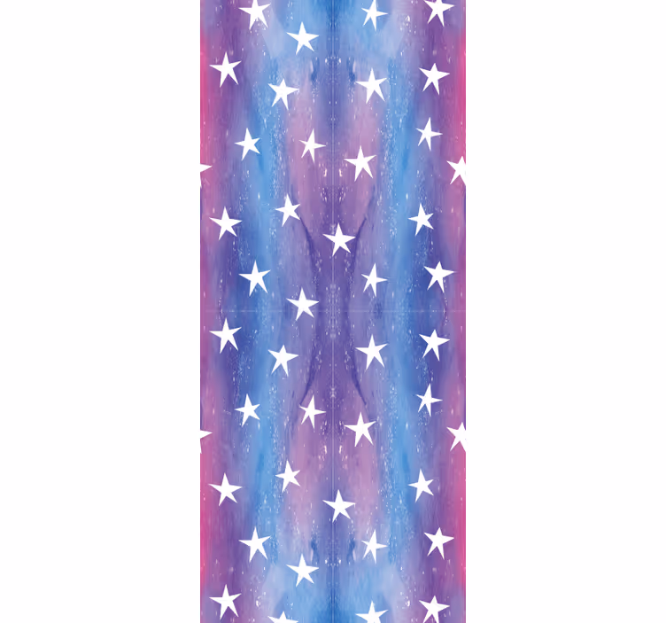 μωβ cosmos υφή με αστέρια παιδική ταπετσαρία - TenStickers