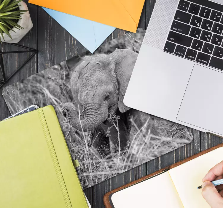 πρωτότυπο ποντίκι ασπρόμαυρου ελέφαντα - TenStickers